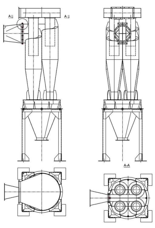чертеж циклона У21-ББЦ в Салавате